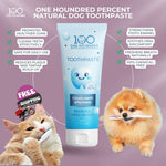 Natural Dog Toothpaste - Chemical Free, Safe for Daily Use cleansing teeth, freshening breath, soothing oral discomfort.