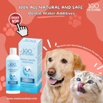 Dental Water Additive for Dogs - Natural chemical-free fresh breath solution promoting oral health.