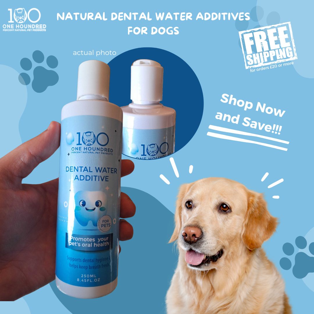 Dental Water Additive for Dogs - Natural & Chemical Free Fresh Breath Solution