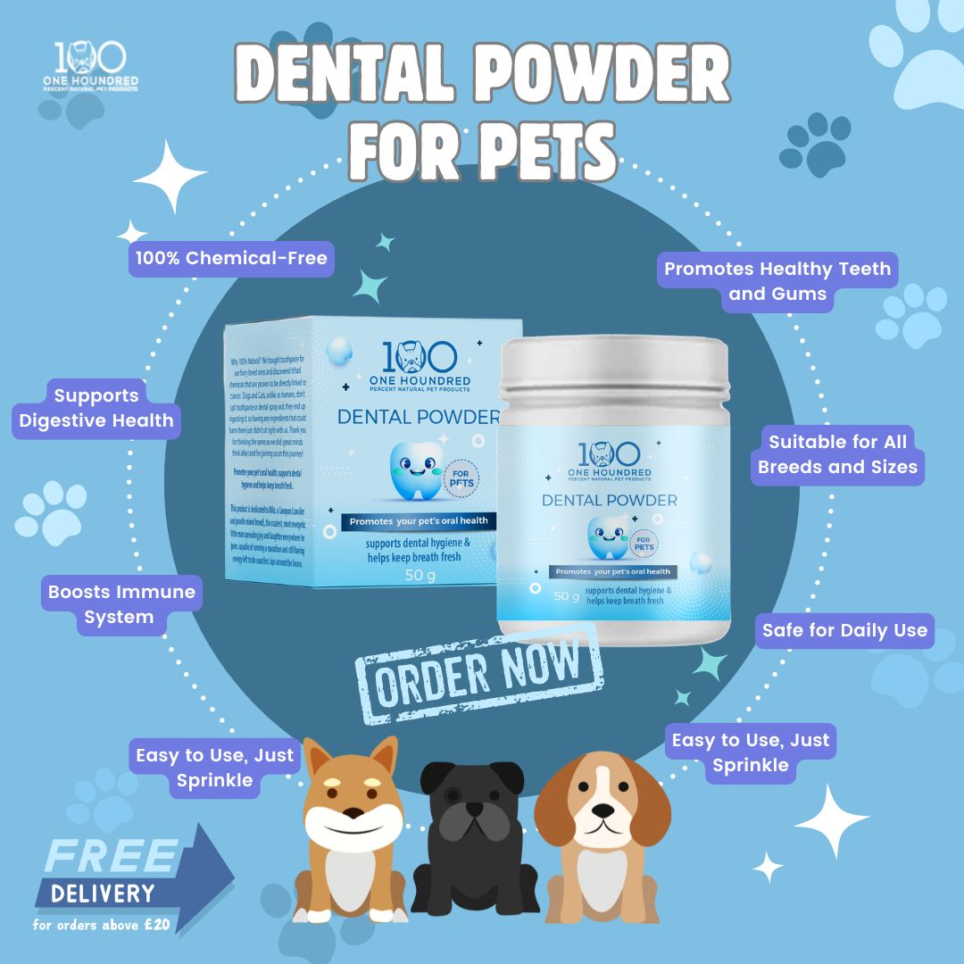 Dental Powder for Pets - All Natural, Chemical Free Oral Health Support