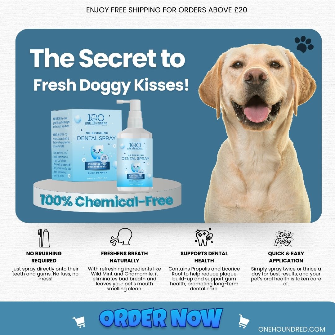 Dental Spray for Pets - Natural & Chemical Free Breath Freshener